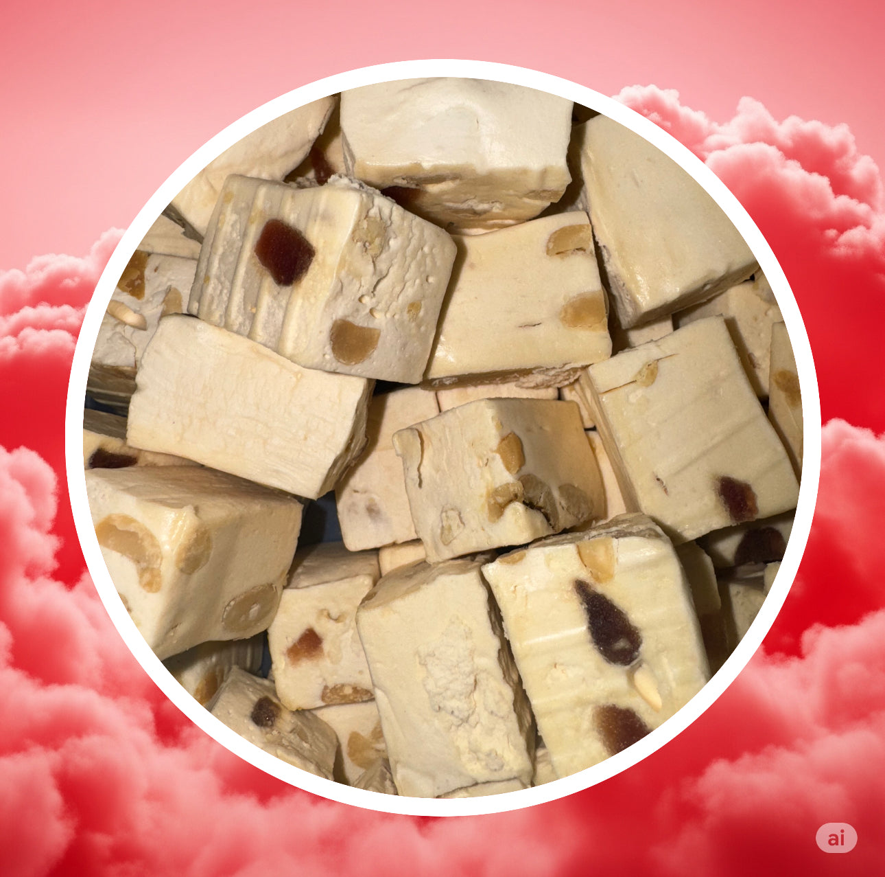 Nougat aux cacahouètes et fruits marandi