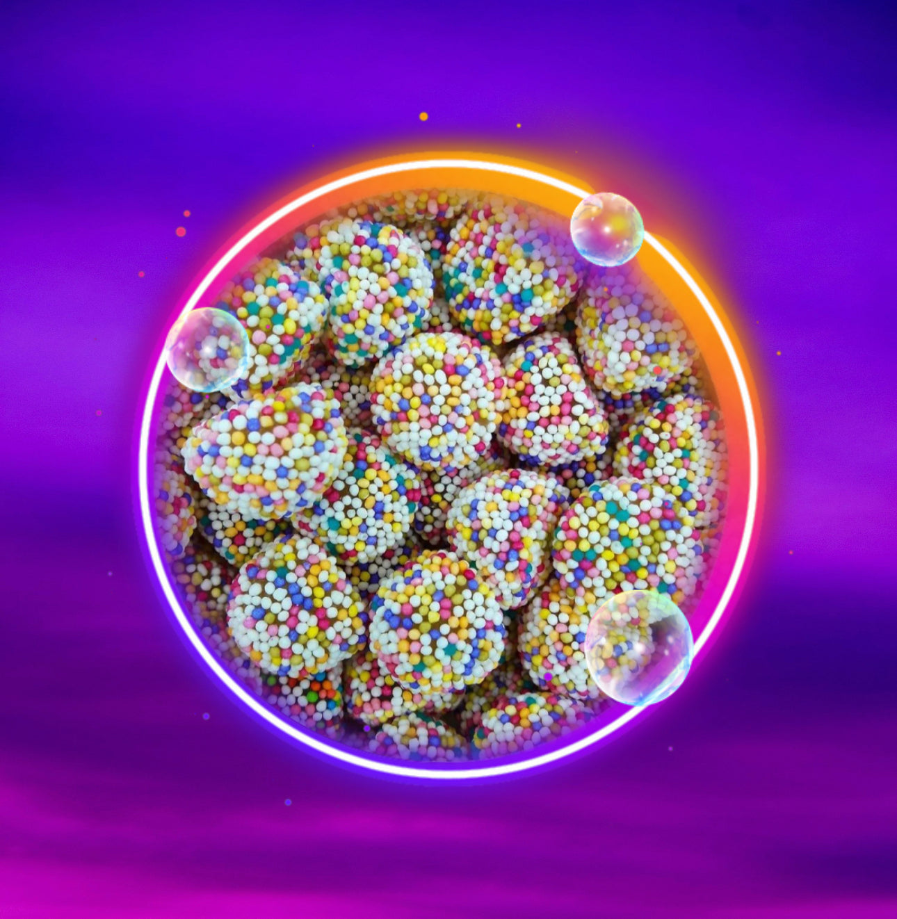 Mûres perlées multicolores