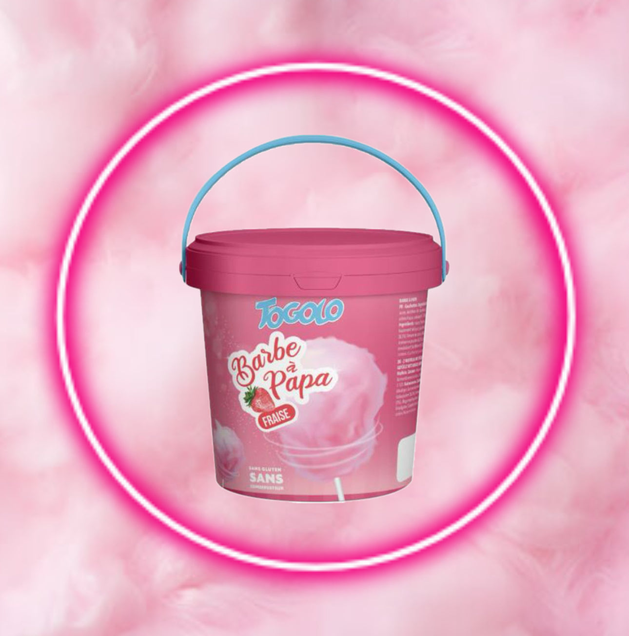 Barbe à papa fraise