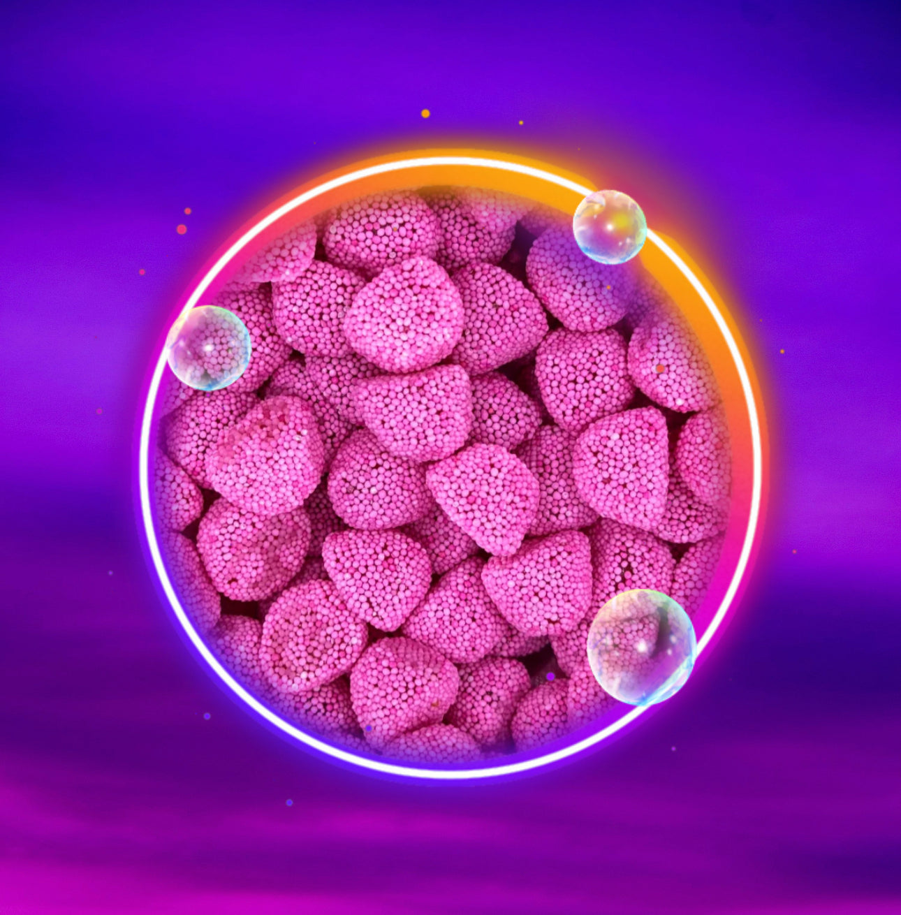 Mûres perlées fraises